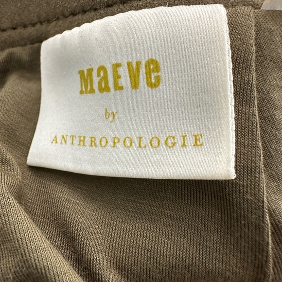 ANTHROPOLOGIE MAEVE Ladies Women Size 4 Olive Green Faux Suede Skirt - Picture 5 of 6